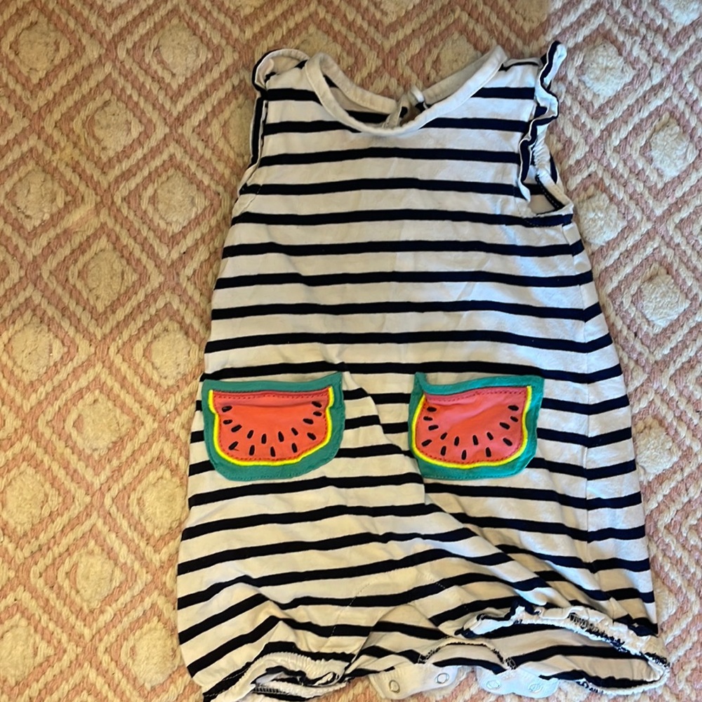 Watermelon pocket romper